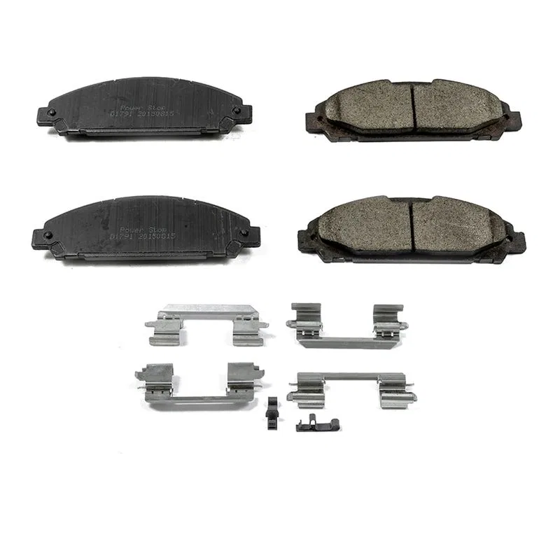 17-1791 – POWERSTOP Brake Pad, FMSI Number D1791 Ceramic Brake Pads Set Of 4 With Premium Stainless Steel Hardware